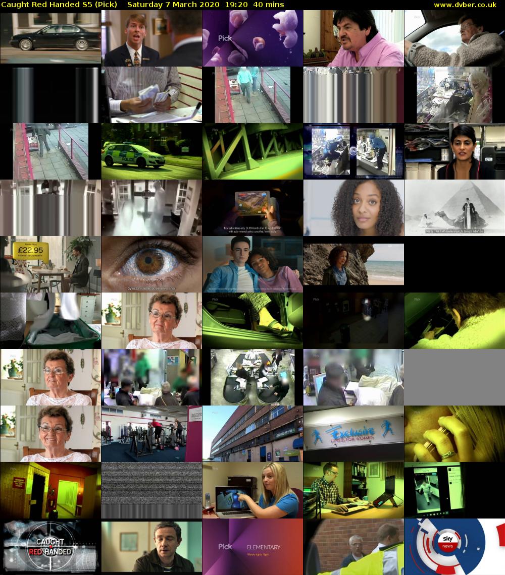 Caught Red Handed S5 (Pick) Saturday 7 March 2020 19:20 - 20:00