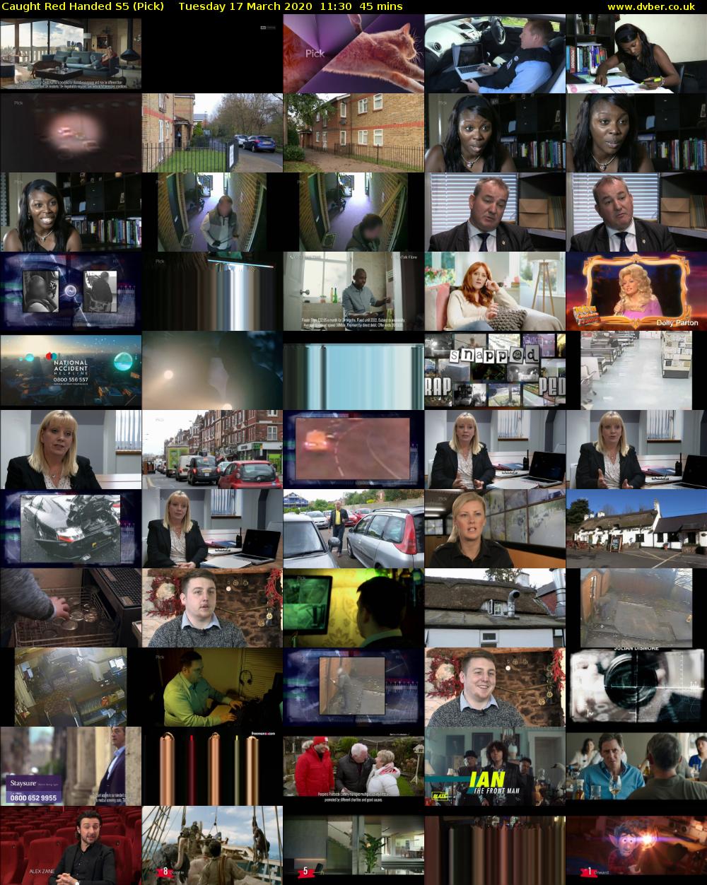 Caught Red Handed S5 (Pick) Tuesday 17 March 2020 11:30 - 12:15