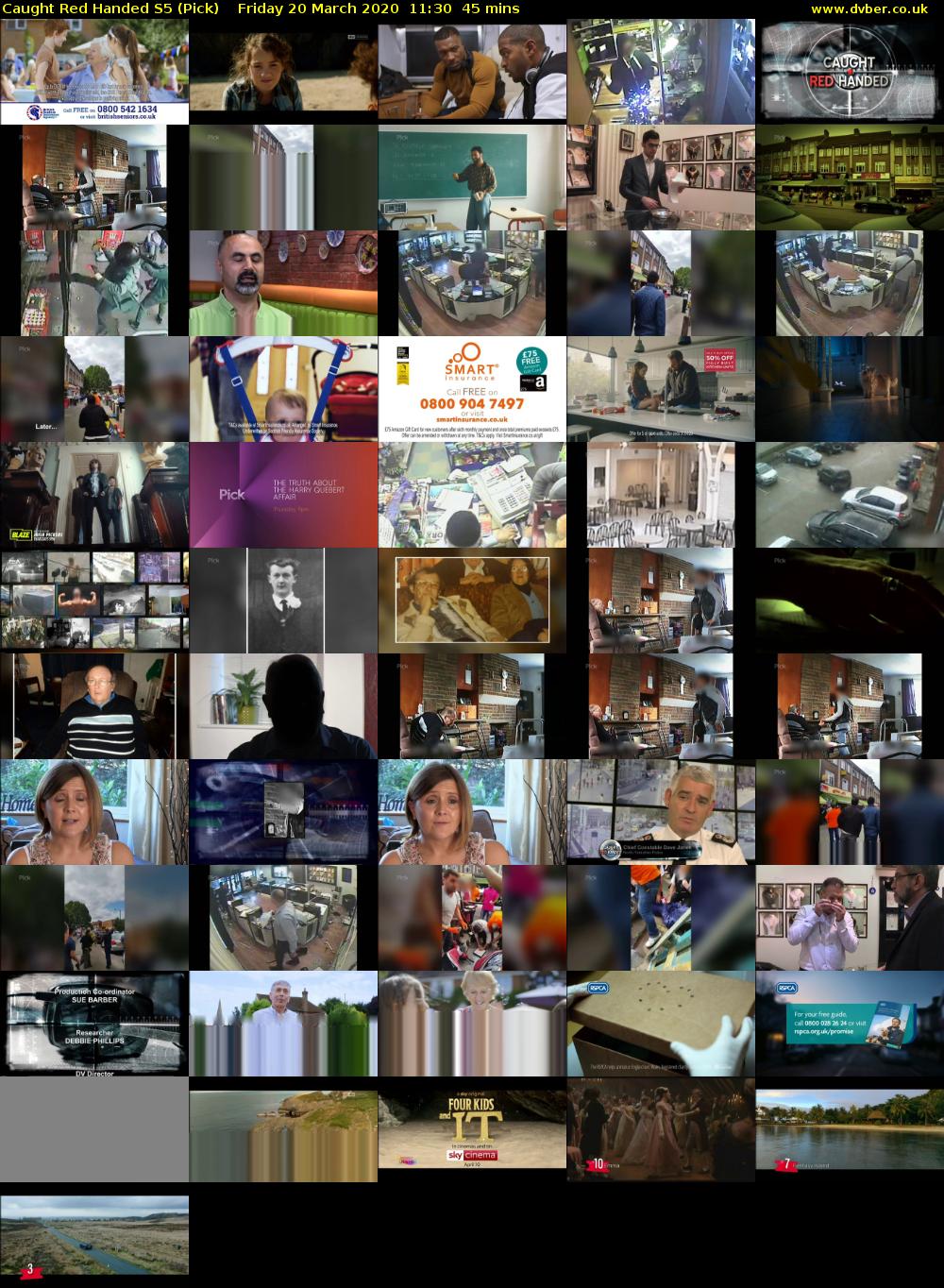 Caught Red Handed S5 (Pick) Friday 20 March 2020 11:30 - 12:15