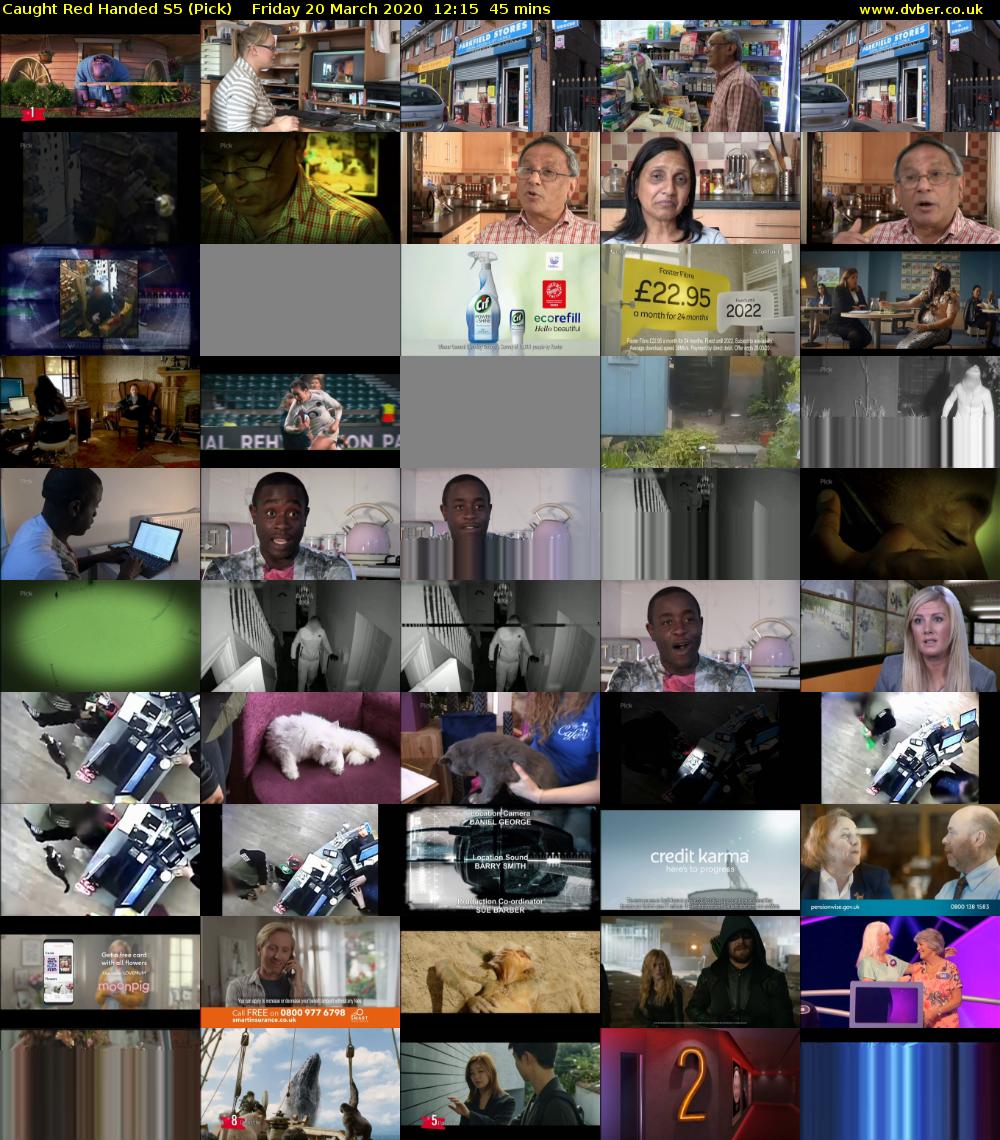 Caught Red Handed S5 (Pick) Friday 20 March 2020 12:15 - 13:00