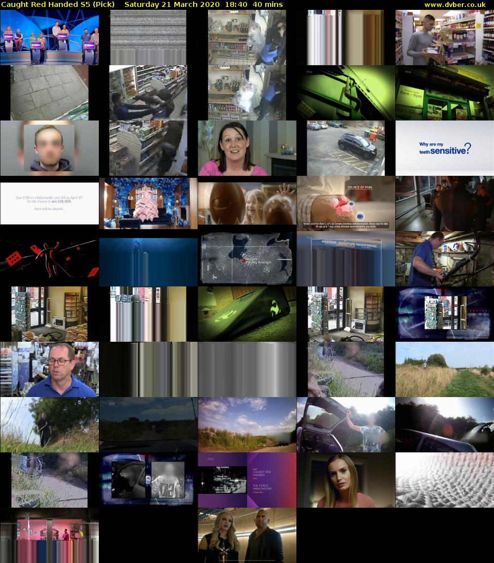 Caught Red Handed S5 (Pick) Saturday 21 March 2020 18:40 - 19:20
