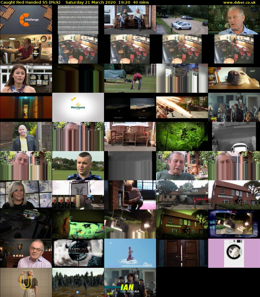 Caught Red Handed S5 (Pick) Saturday 21 March 2020 19:20 - 20:00