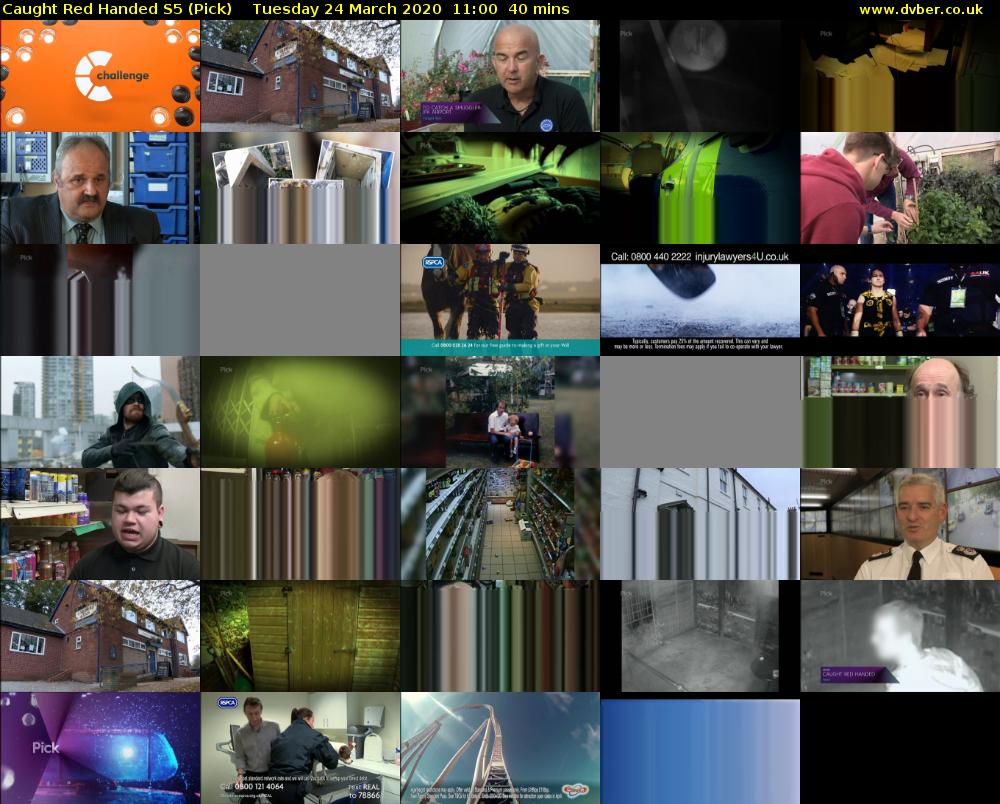 Caught Red Handed S5 (Pick) Tuesday 24 March 2020 11:00 - 11:40
