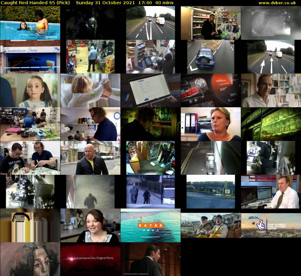 Caught Red Handed S5 (Pick) Sunday 31 October 2021 17:40 - 18:20