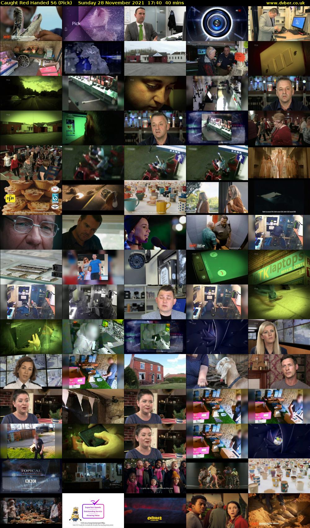 Caught Red Handed S6 (Pick) Sunday 28 November 2021 17:40 - 18:20