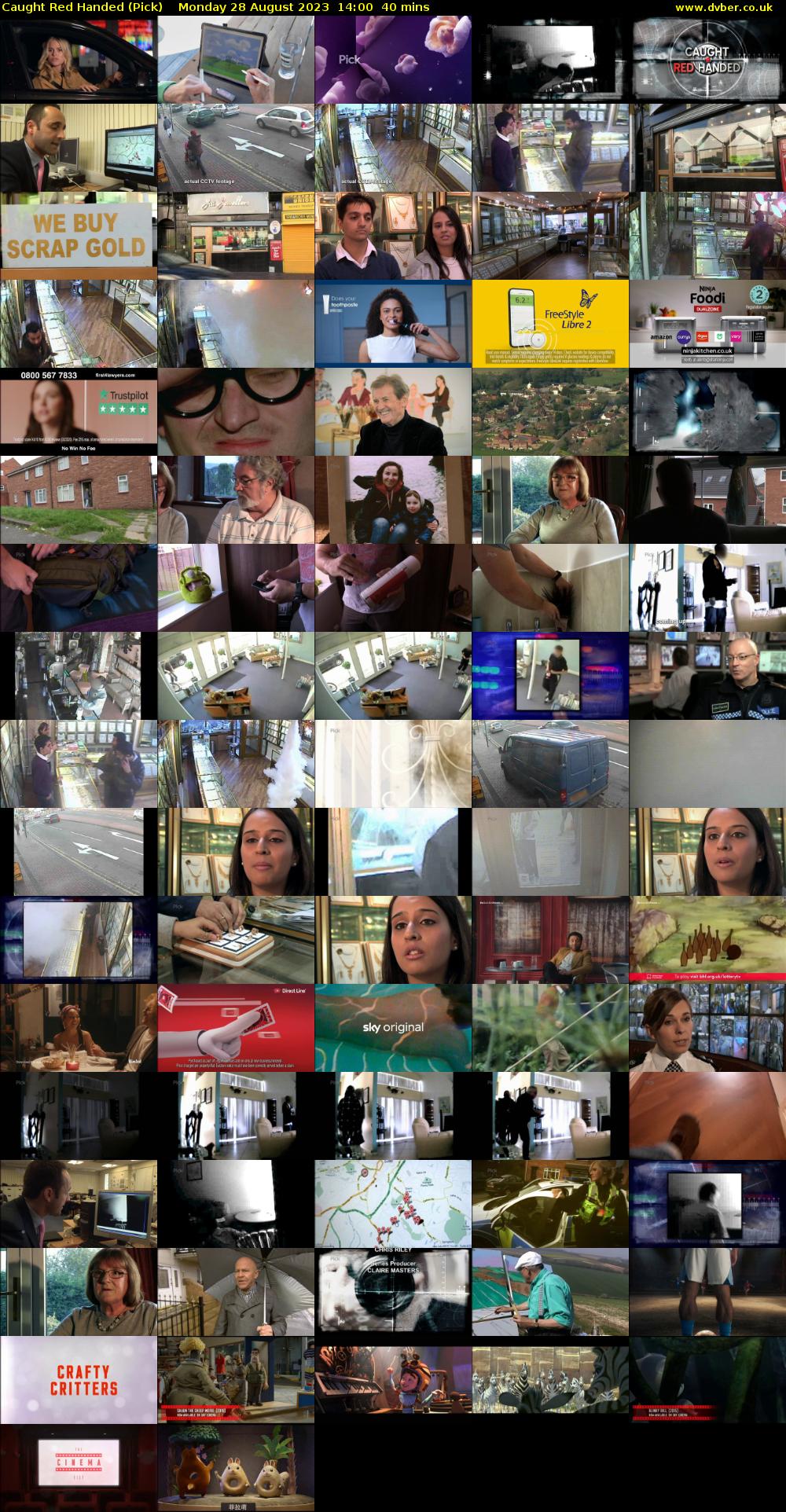 Caught Red Handed (Pick) Monday 28 August 2023 14:00 - 14:40