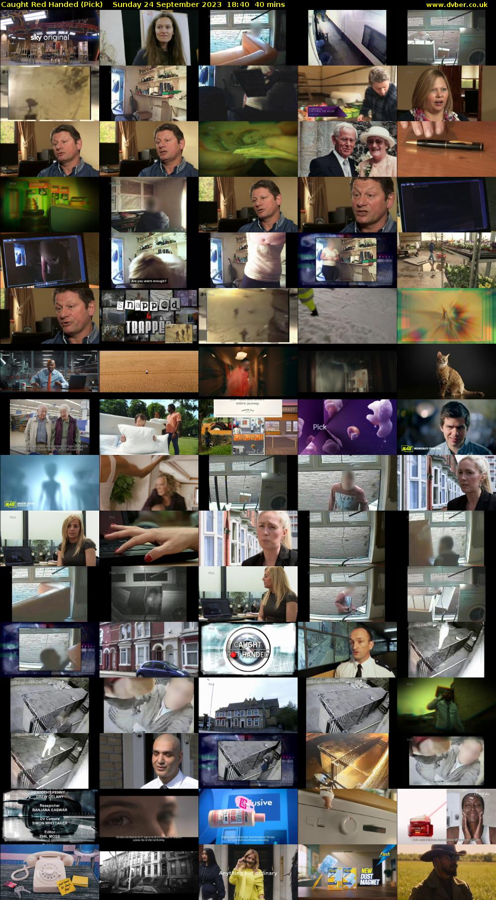 Caught Red Handed (Pick) Sunday 24 September 2023 18:40 - 19:20