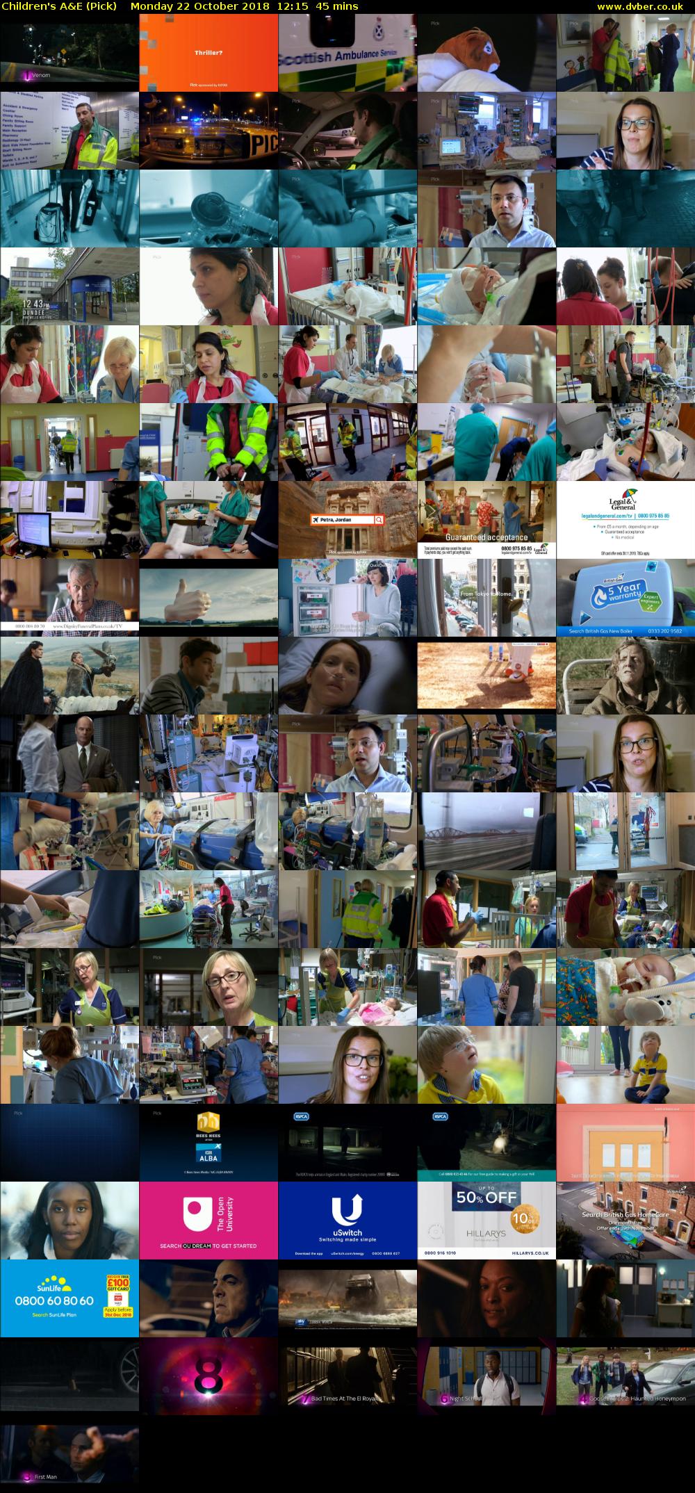 Children's A&E (Pick) Monday 22 October 2018 12:15 - 13:00