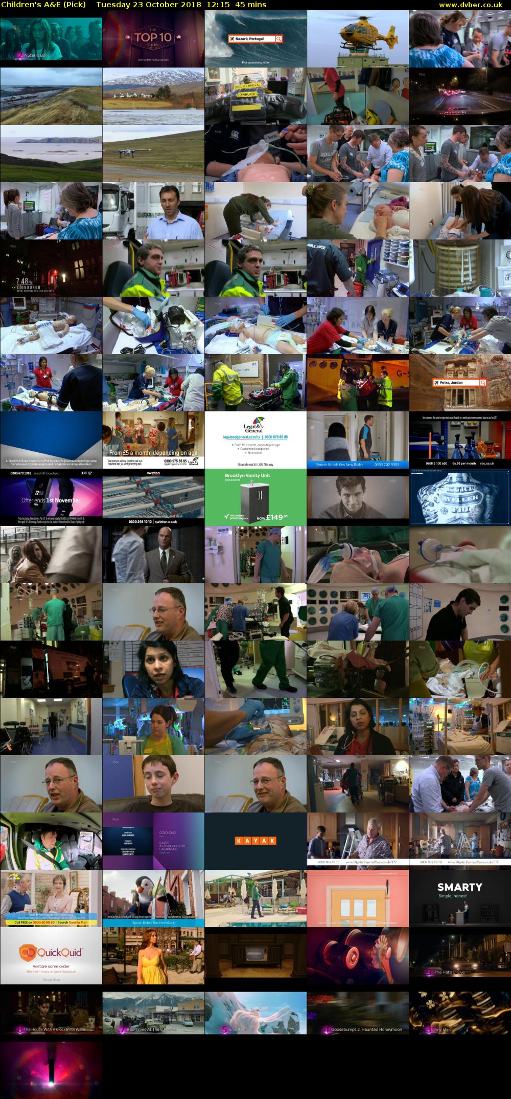 Children's A&E (Pick) Tuesday 23 October 2018 12:15 - 13:00
