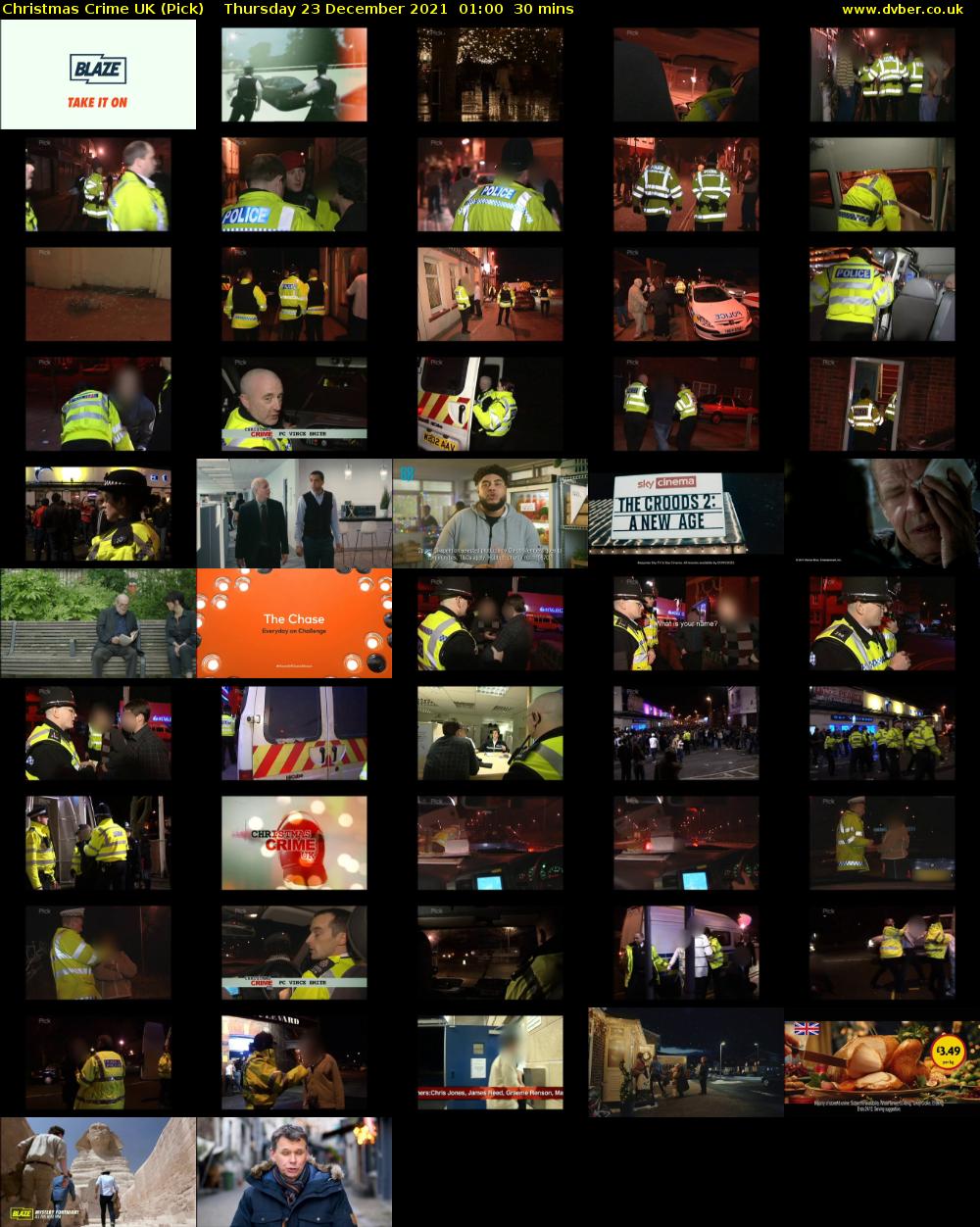 Christmas Crime UK (Pick) Thursday 23 December 2021 01:00 - 01:30
