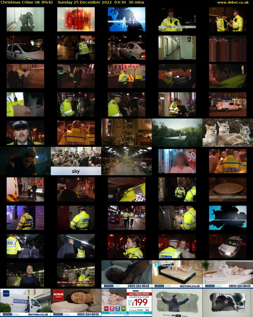 Christmas Crime UK (Pick) Sunday 25 December 2022 03:30 - 04:00