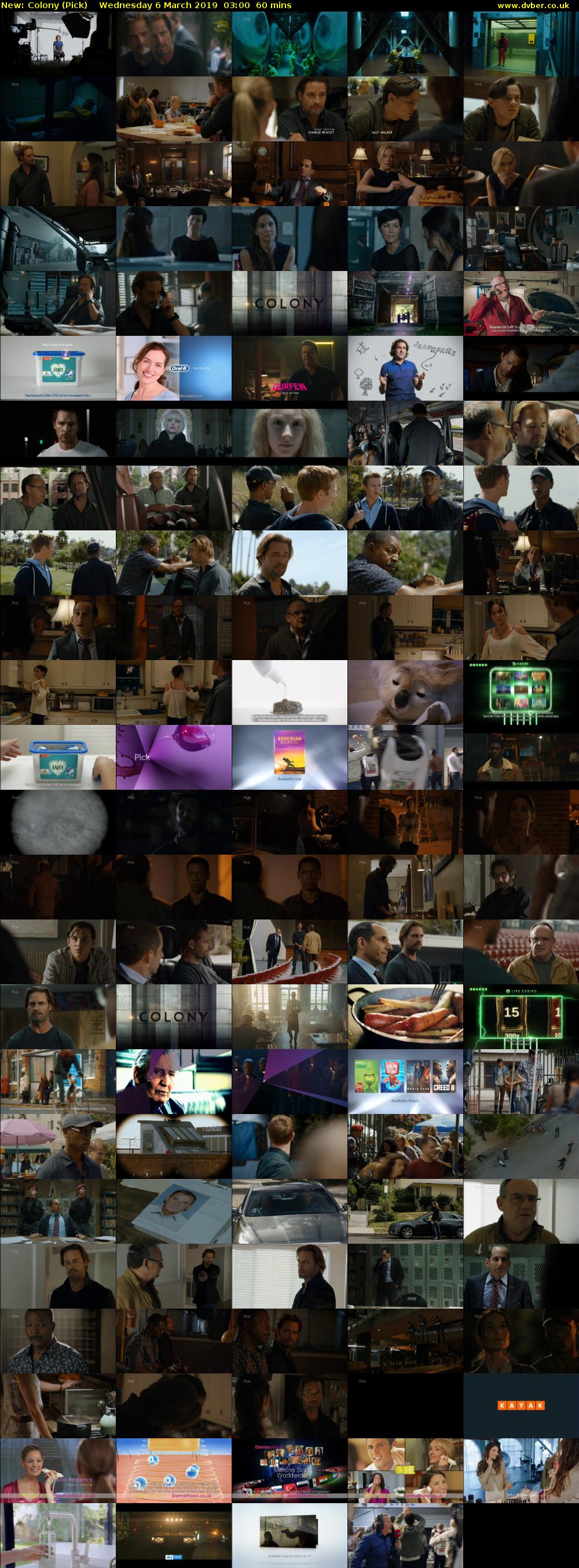 Colony (Pick) Wednesday 6 March 2019 03:00 - 04:00