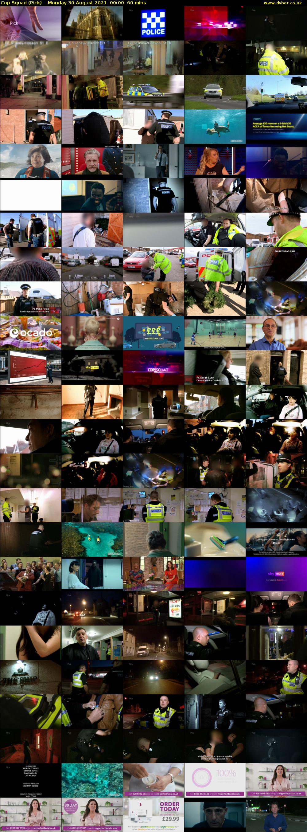 Cop Squad (Pick) Monday 30 August 2021 01:00 - 02:00