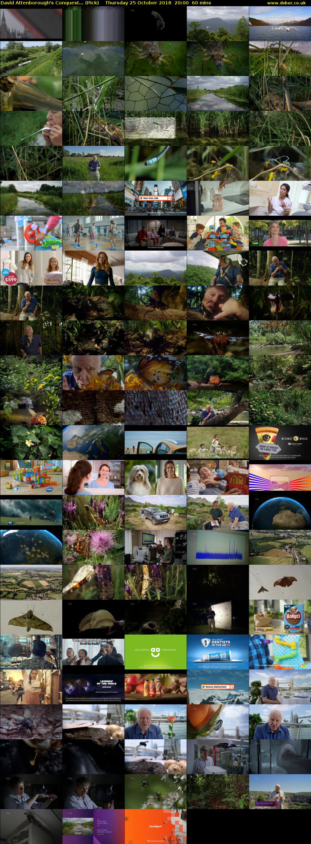 David Attenborough's Conquest... (Pick) Thursday 25 October 2018 20:00 - 21:00