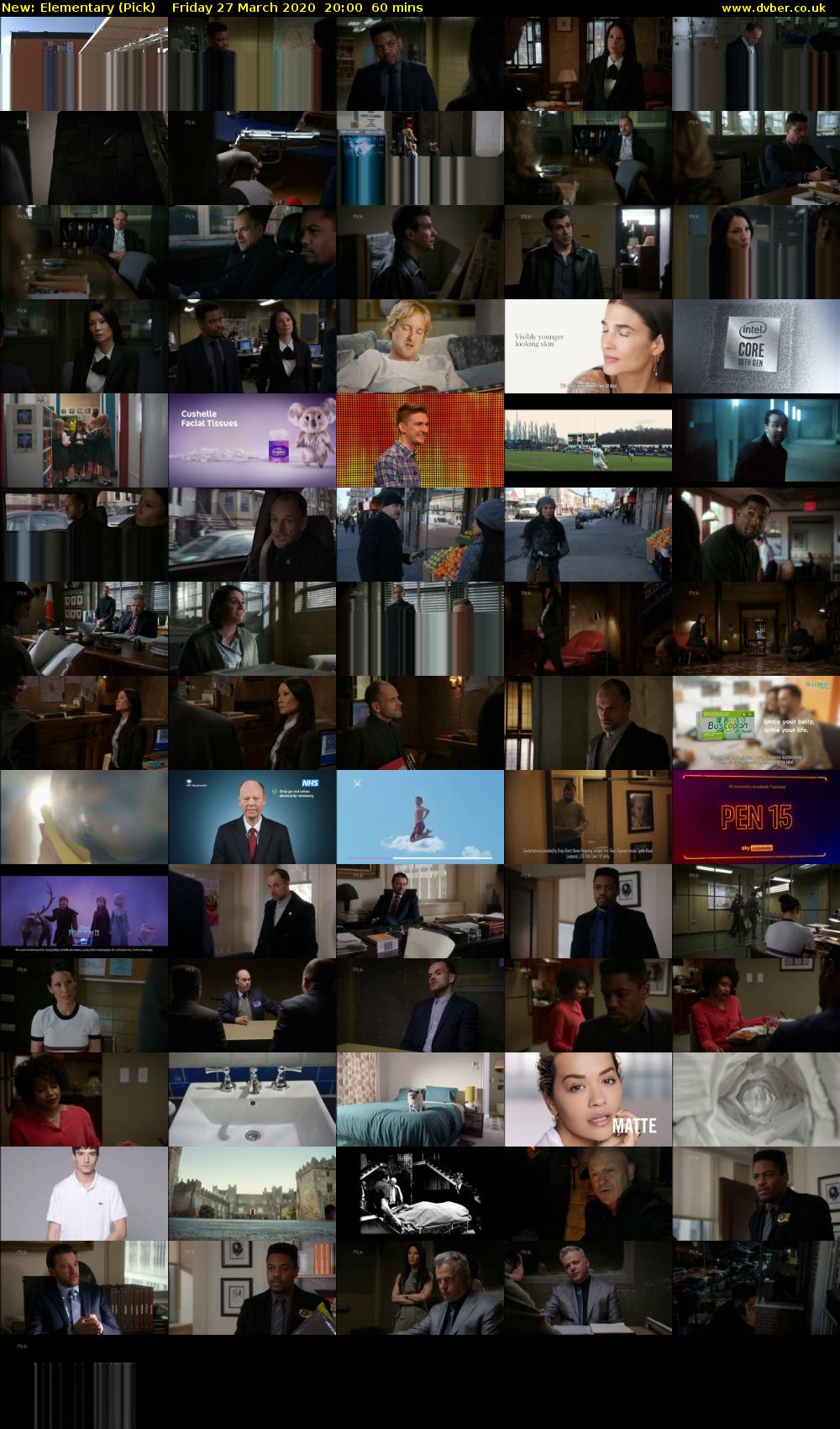 Elementary (Pick) Friday 27 March 2020 20:00 - 21:00