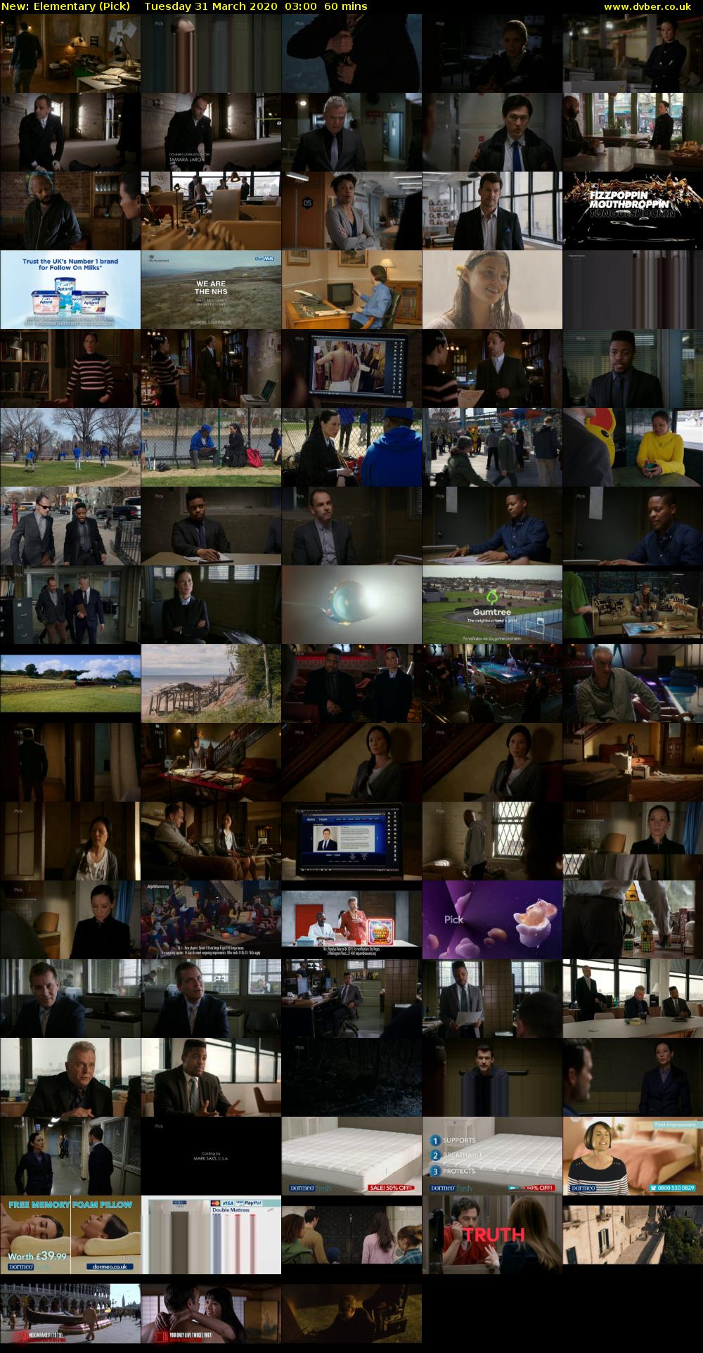 Elementary (Pick) Tuesday 31 March 2020 03:00 - 04:00