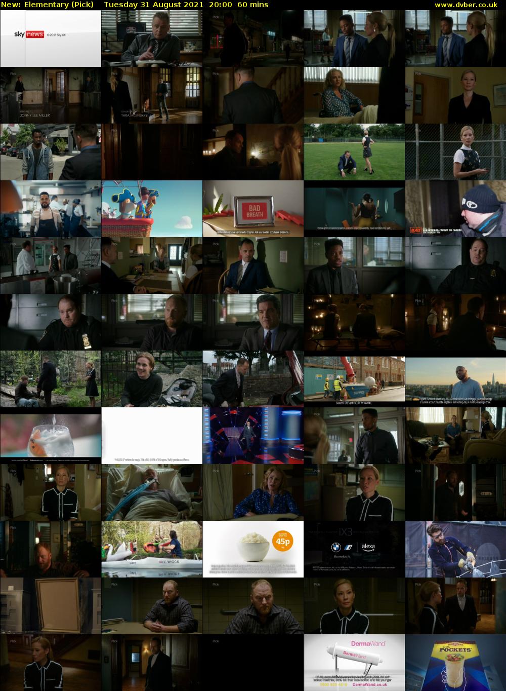 Elementary (Pick) Tuesday 31 August 2021 21:00 - 22:00