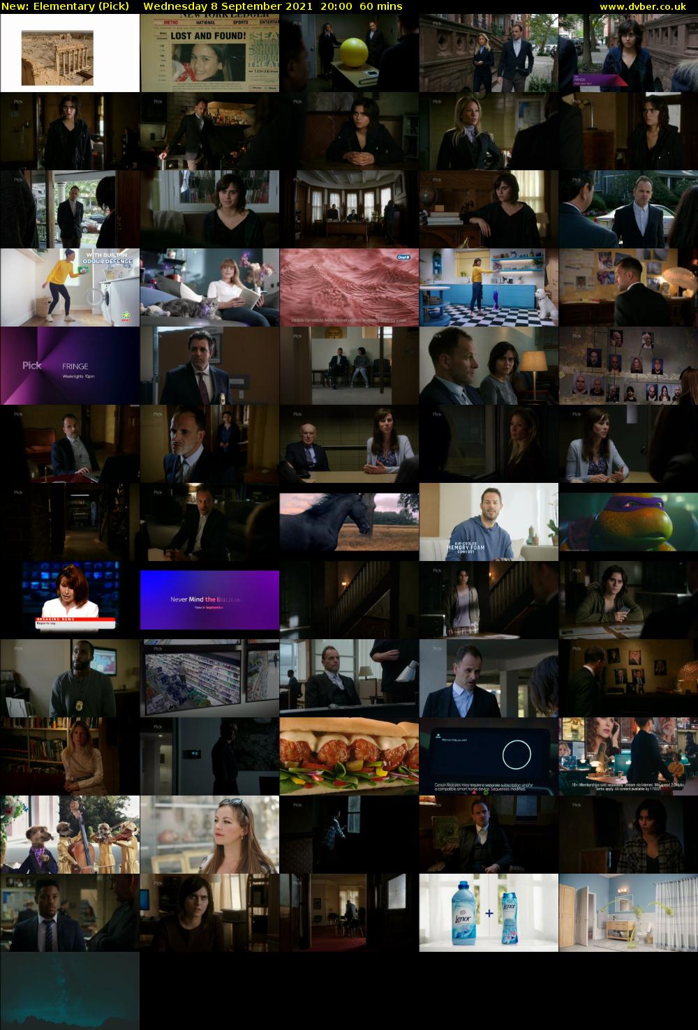 Elementary (Pick) Wednesday 8 September 2021 21:00 - 22:00