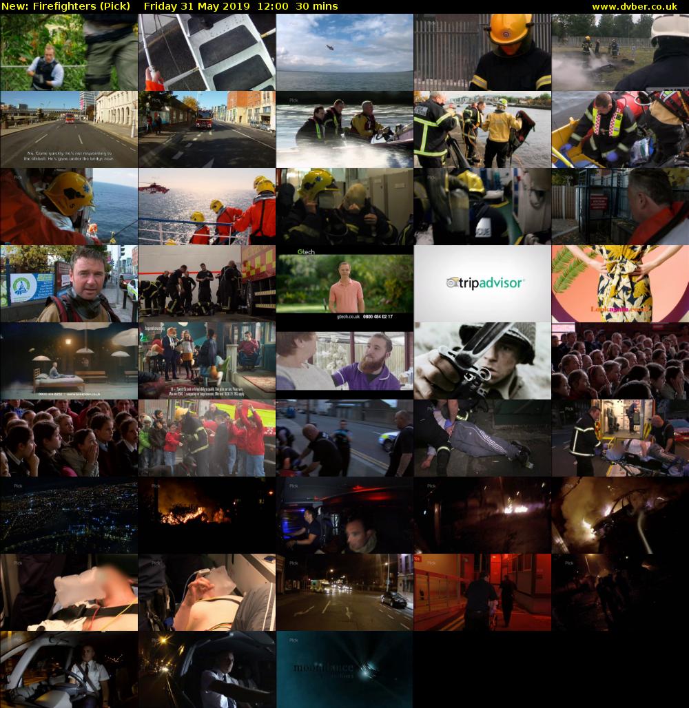 Firefighters (Pick) Friday 31 May 2019 12:00 - 12:30