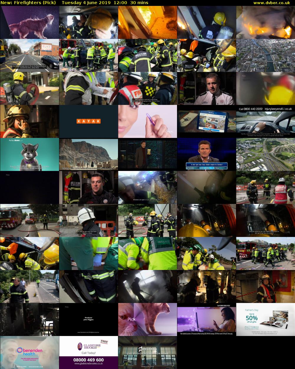Firefighters (Pick) Tuesday 4 June 2019 12:00 - 12:30