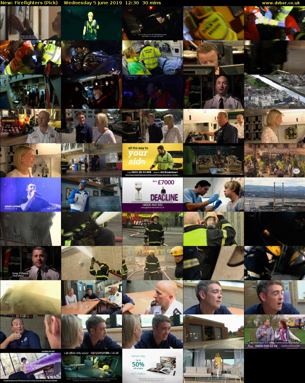 Firefighters (Pick) Wednesday 5 June 2019 12:30 - 13:00