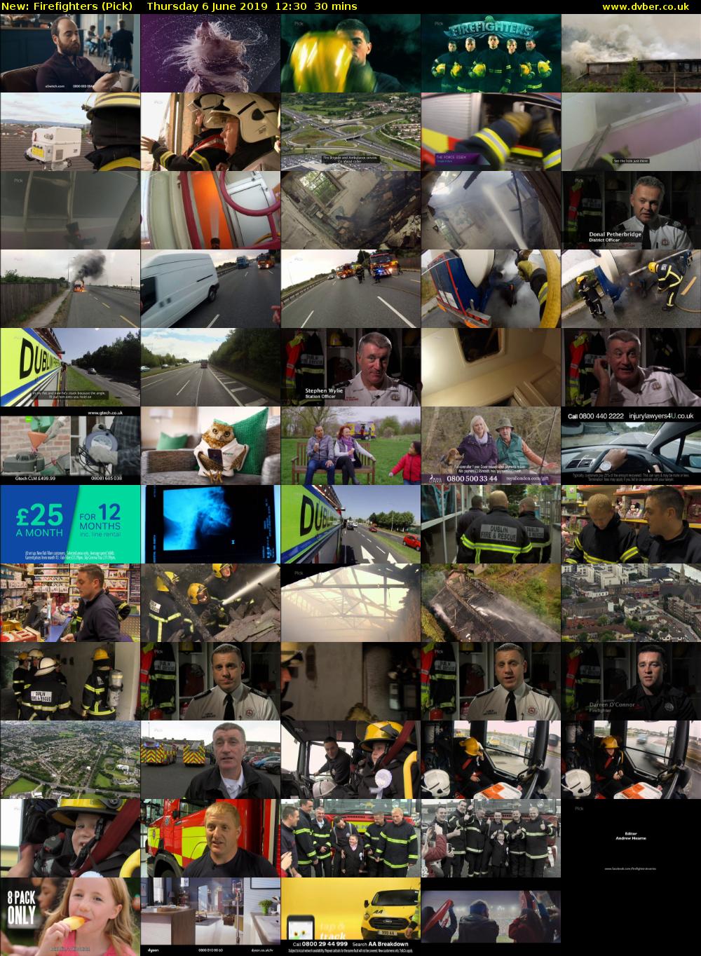 Firefighters (Pick) Thursday 6 June 2019 12:30 - 13:00