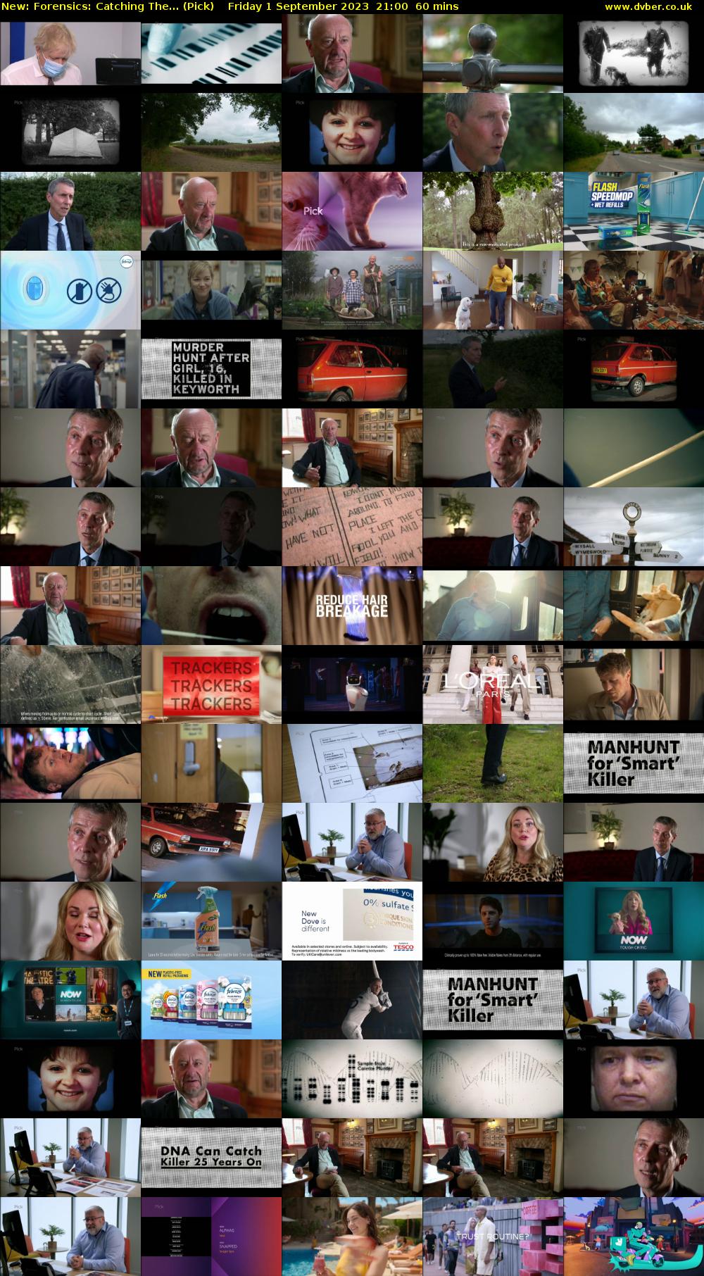 Forensics: Catching The... (Pick) Friday 1 September 2023 21:00 - 22:00