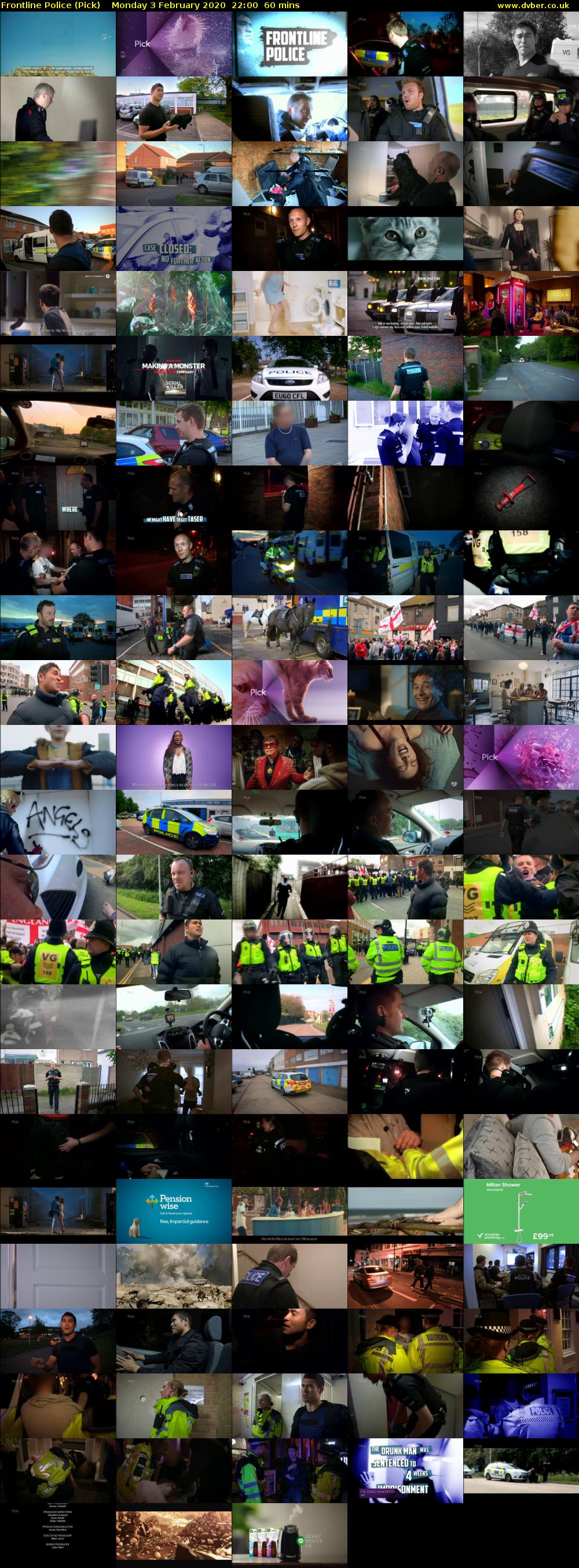 Frontline Police (Pick) Monday 3 February 2020 22:00 - 23:00