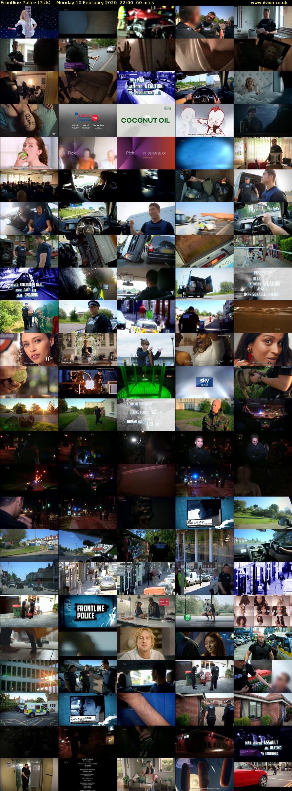 Frontline Police (Pick) Monday 10 February 2020 22:00 - 23:00