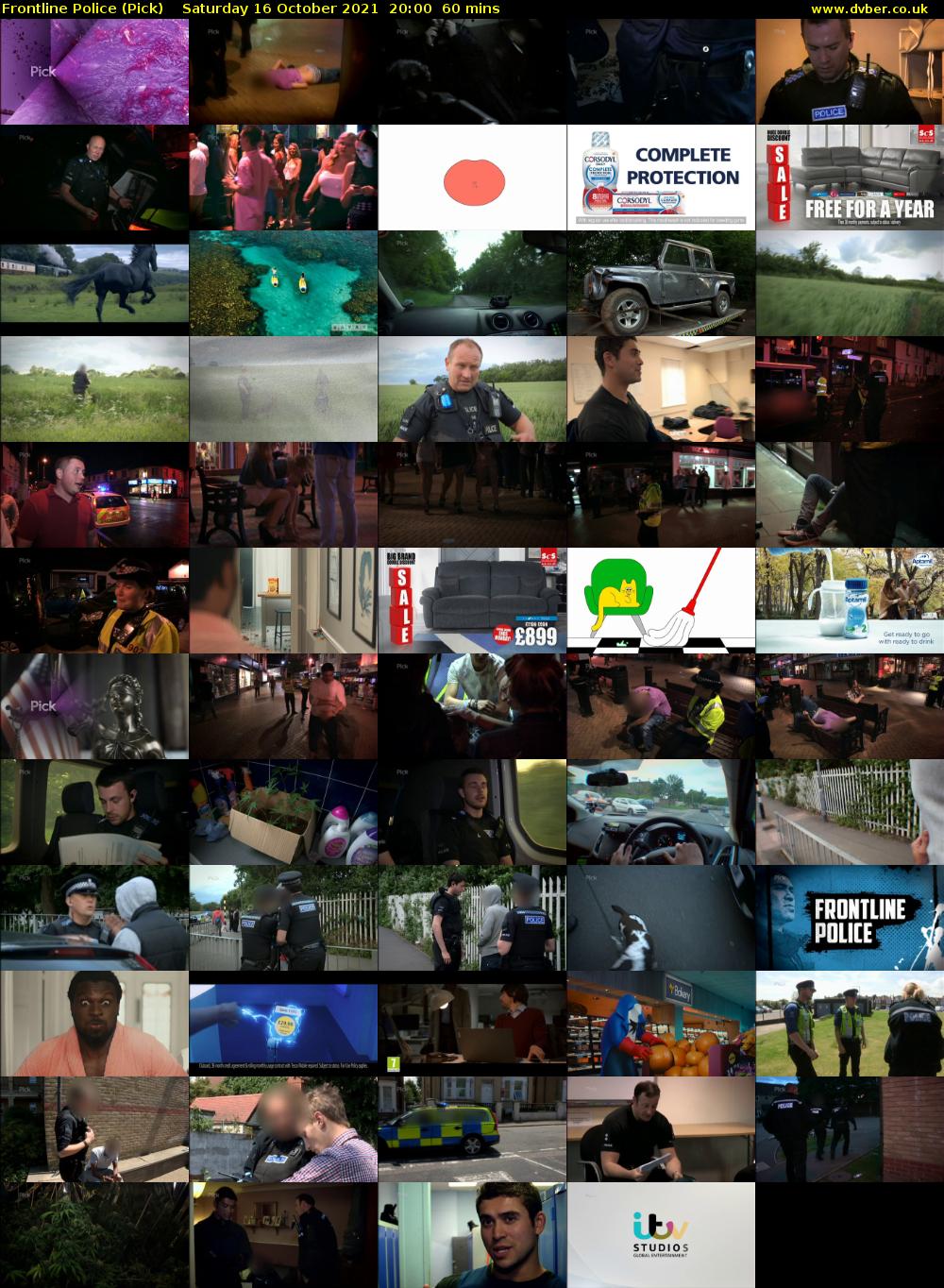 Frontline Police (Pick) Saturday 16 October 2021 20:00 - 21:00