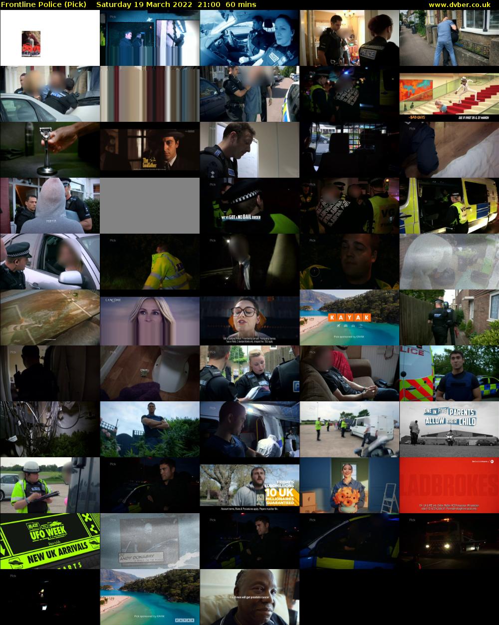 Frontline Police (Pick) Saturday 19 March 2022 21:00 - 22:00