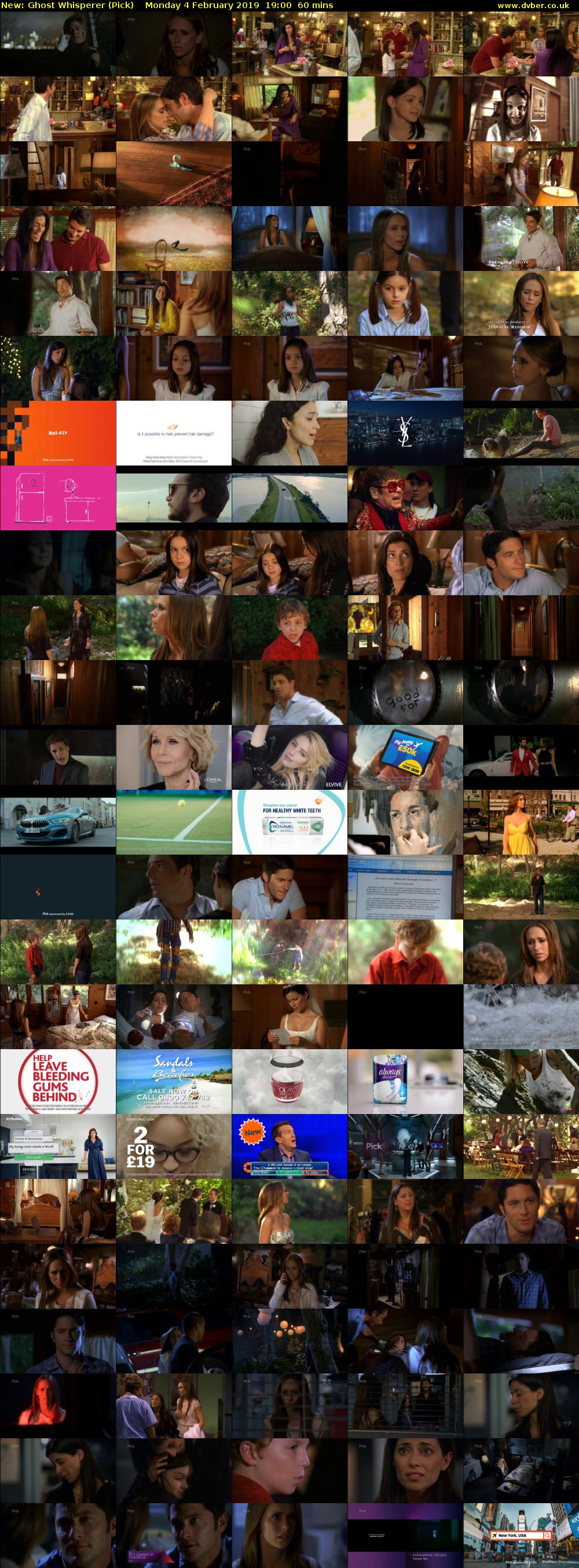 Ghost Whisperer (Pick) Monday 4 February 2019 19:00 - 20:00