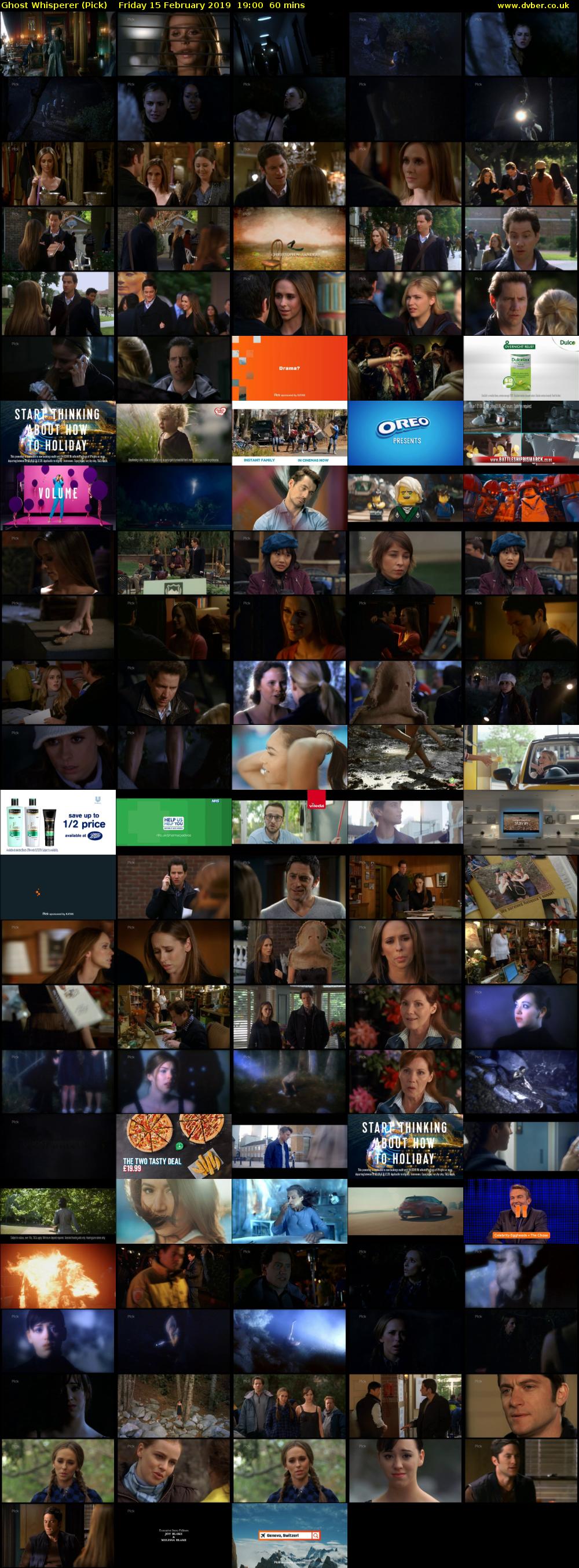 Ghost Whisperer (Pick) Friday 15 February 2019 19:00 - 20:00