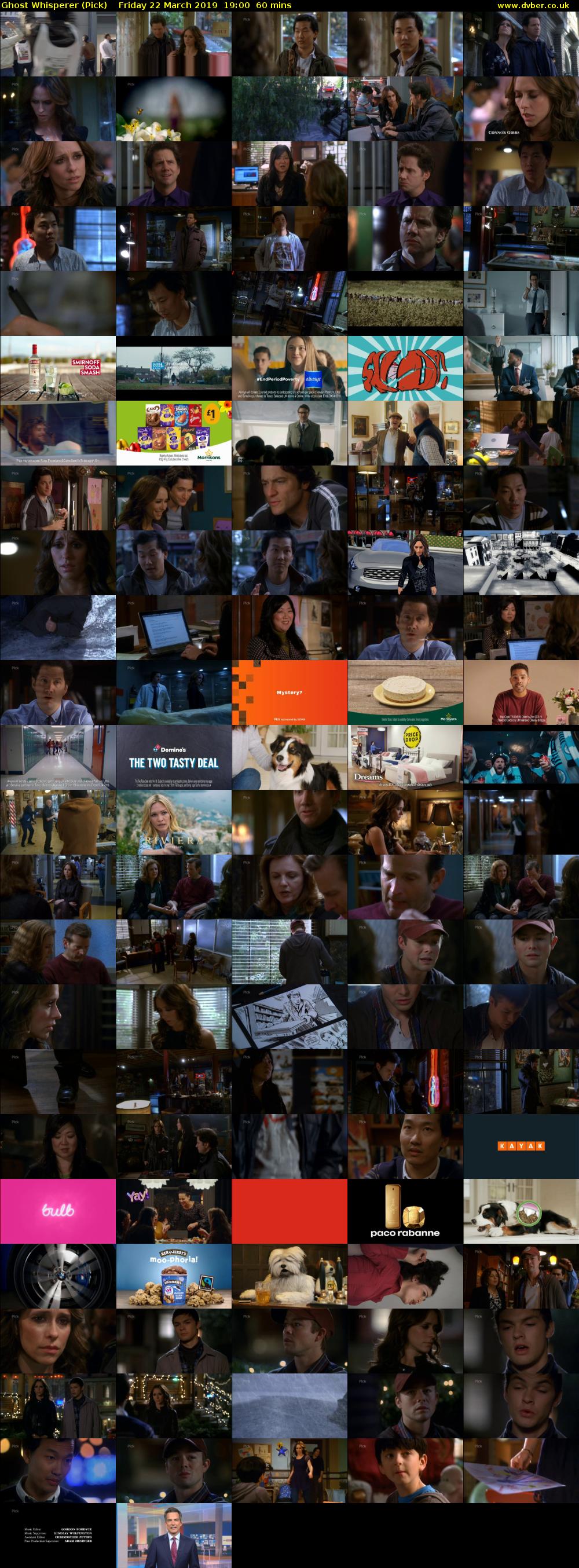 Ghost Whisperer (Pick) Friday 22 March 2019 19:00 - 20:00