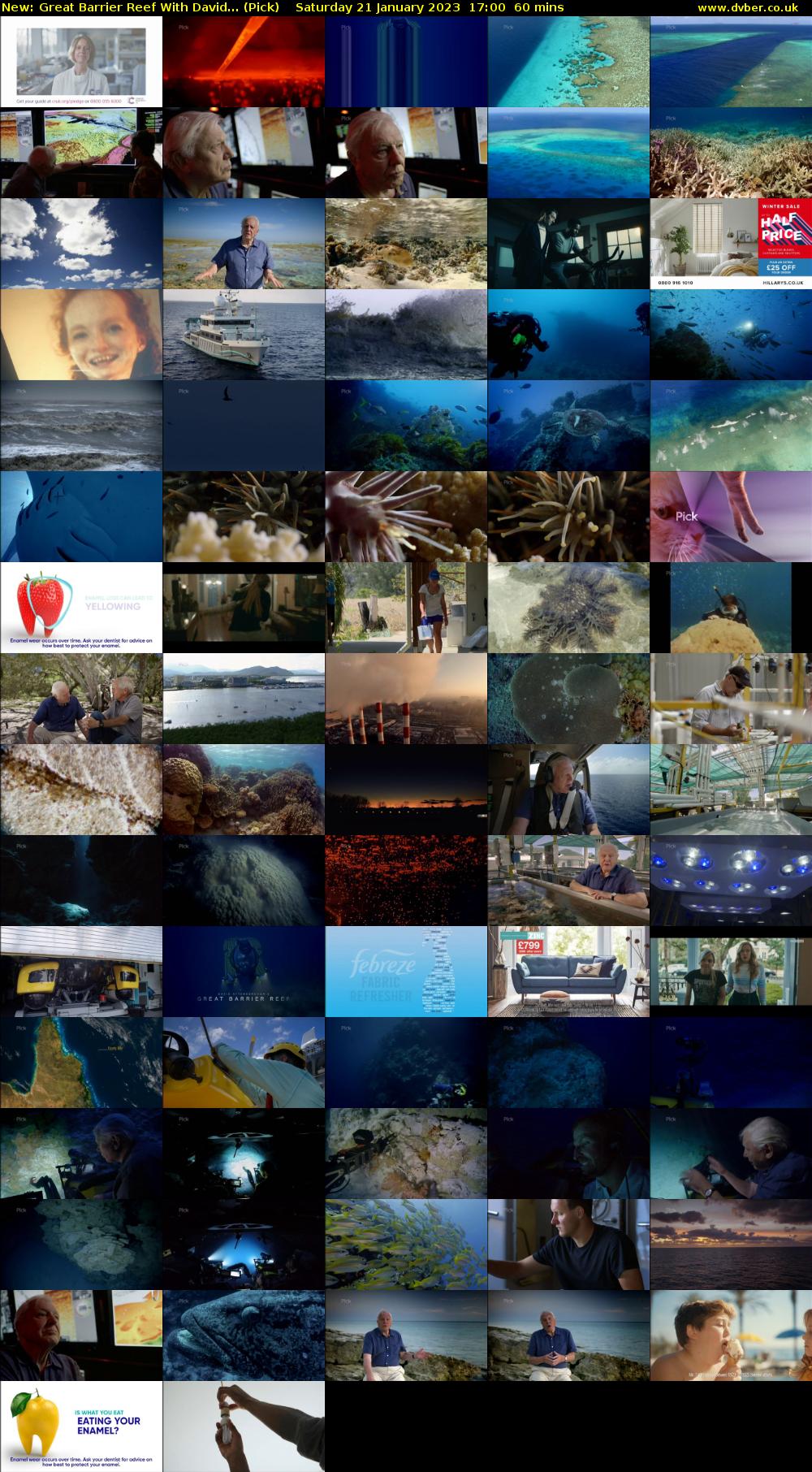 Great Barrier Reef With David... (Pick) Saturday 21 January 2023 17:00 - 18:00