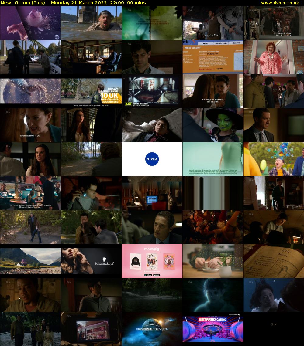 Grimm (Pick) Monday 21 March 2022 22:00 - 23:00