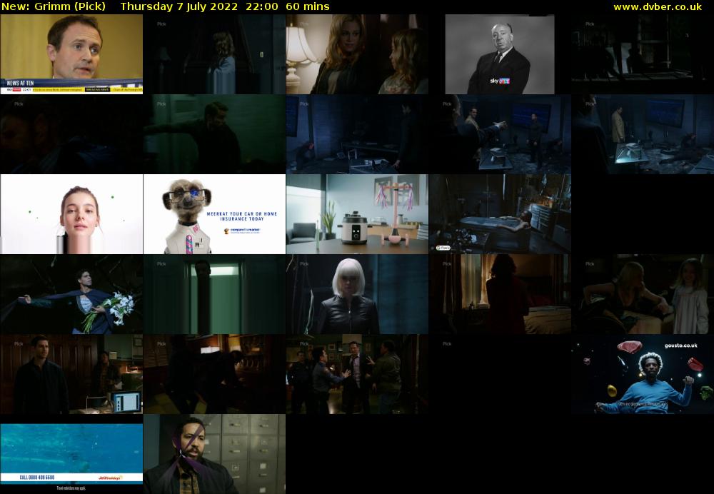 Grimm (Pick) Thursday 7 July 2022 22:00 - 23:00