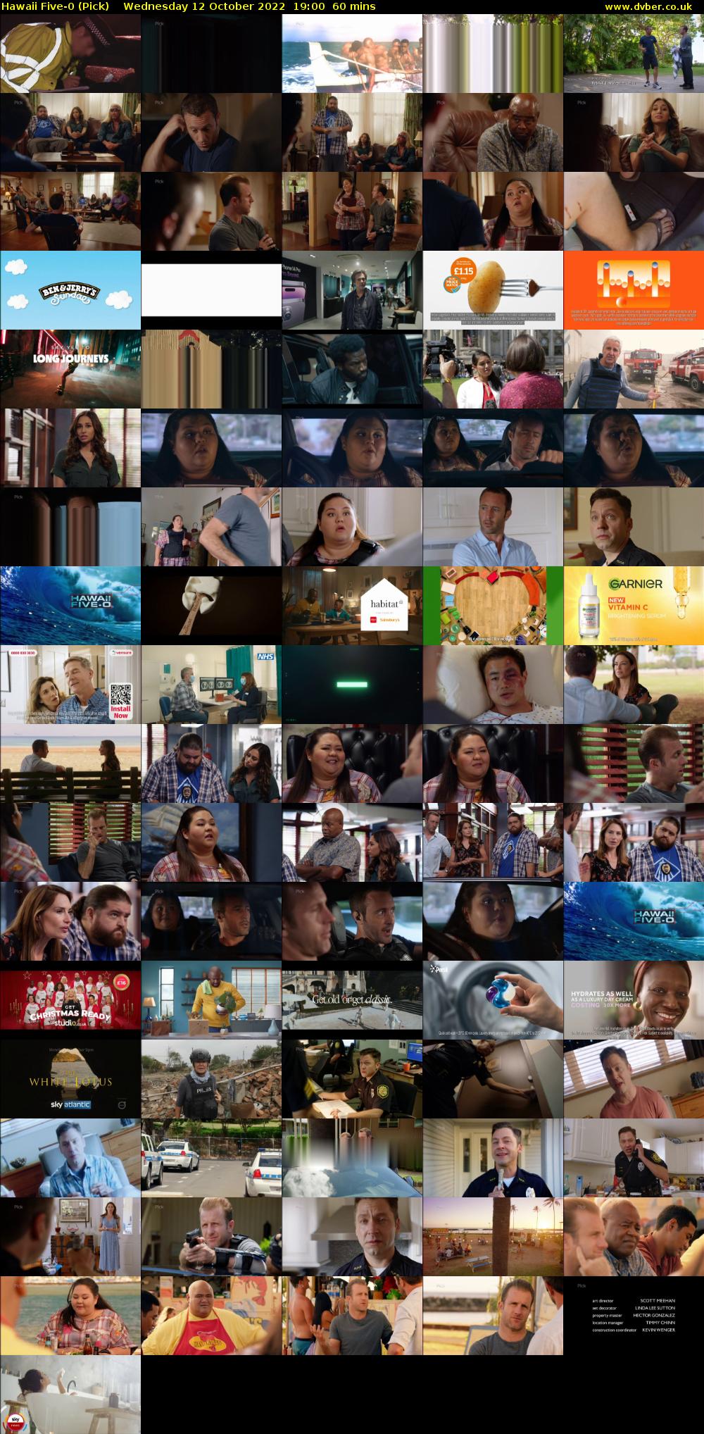 Hawaii Five-0 (Pick) Wednesday 12 October 2022 19:00 - 20:00