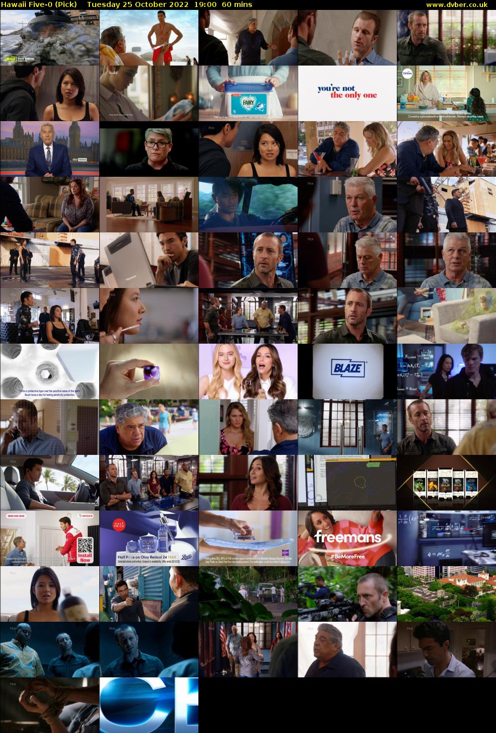Hawaii Five-0 (Pick) Tuesday 25 October 2022 19:00 - 20:00