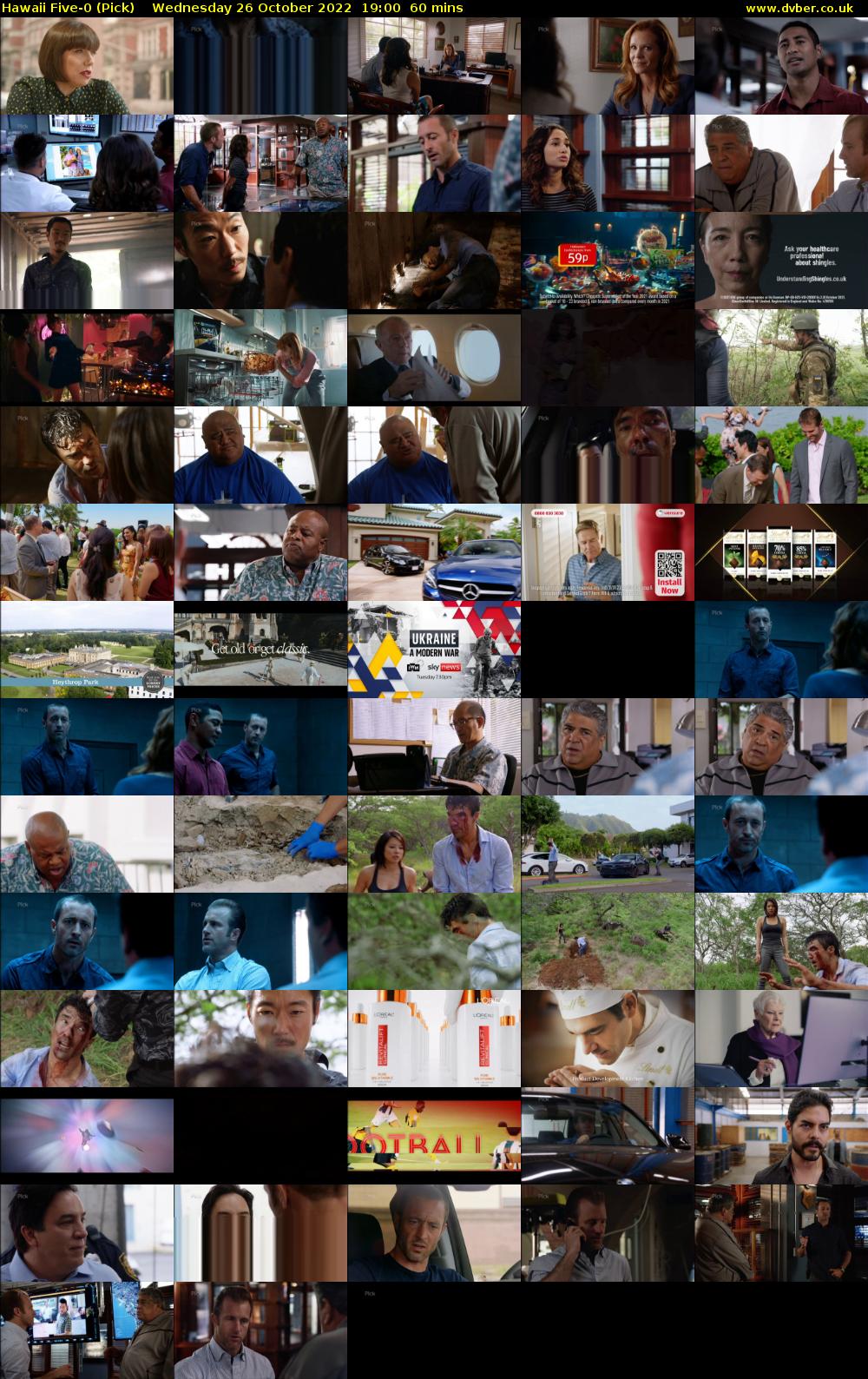 Hawaii Five-0 (Pick) Wednesday 26 October 2022 19:00 - 20:00