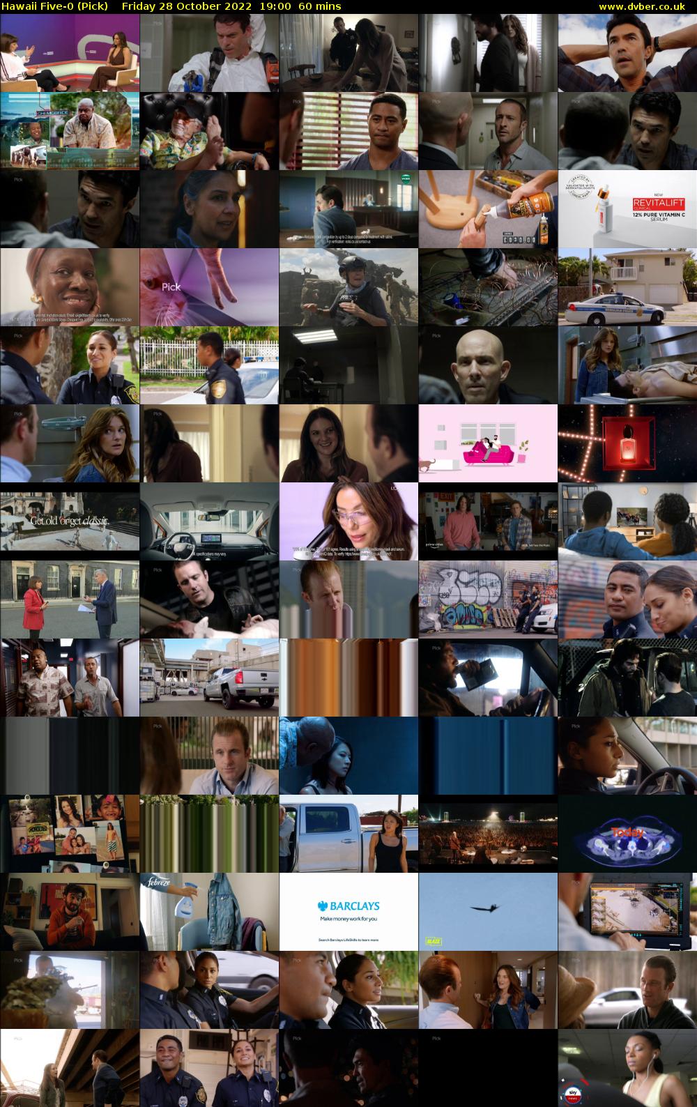 Hawaii Five-0 (Pick) Friday 28 October 2022 19:00 - 20:00