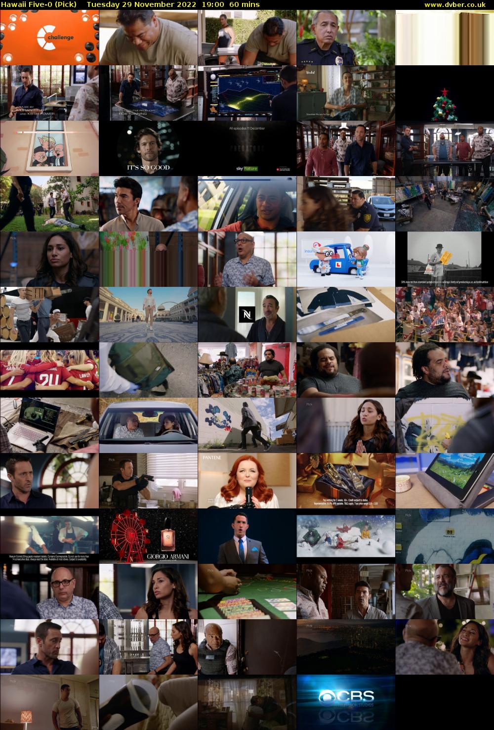 Hawaii Five-0 (Pick) Tuesday 29 November 2022 19:00 - 20:00