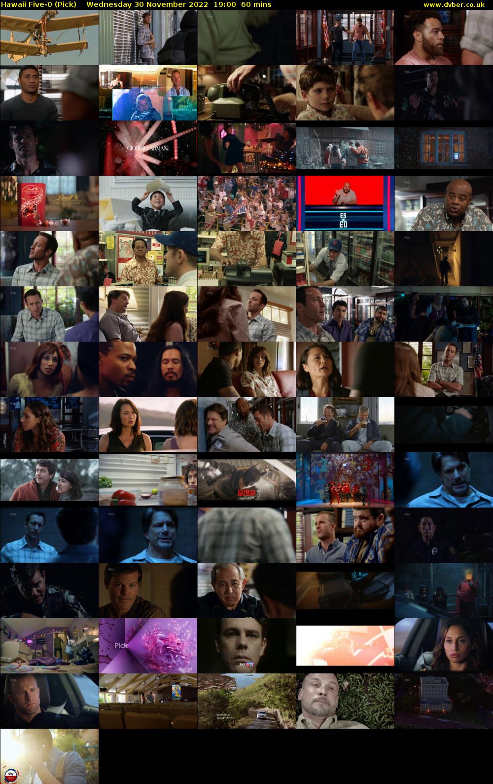 Hawaii Five-0 (Pick) Wednesday 30 November 2022 19:00 - 20:00