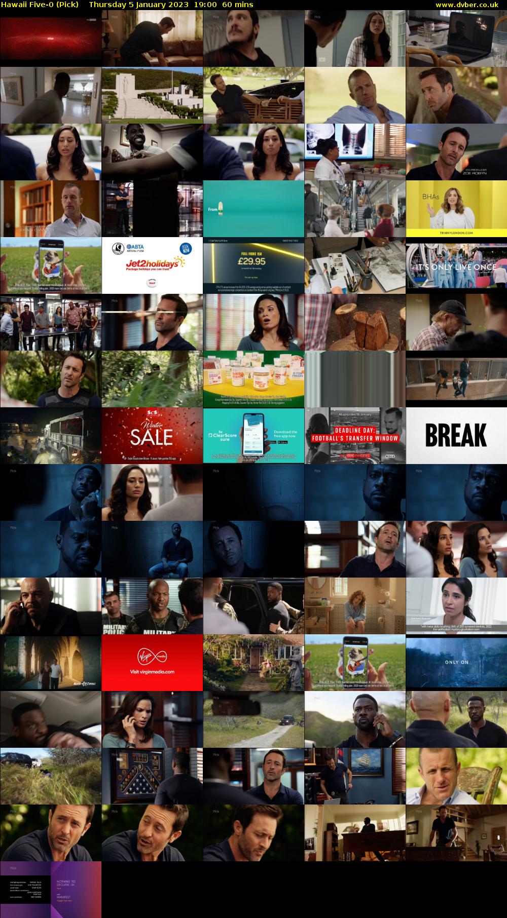 Hawaii Five-0 (Pick) Thursday 5 January 2023 19:00 - 20:00