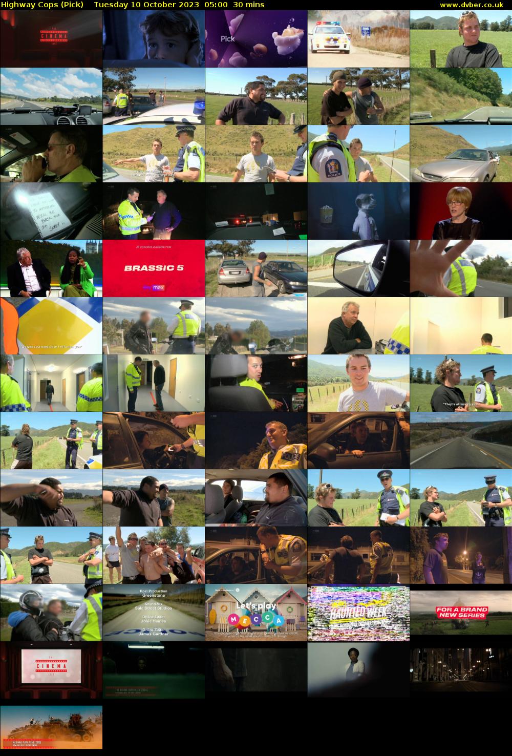 Highway Cops (Pick) Tuesday 10 October 2023 05:00 - 05:30