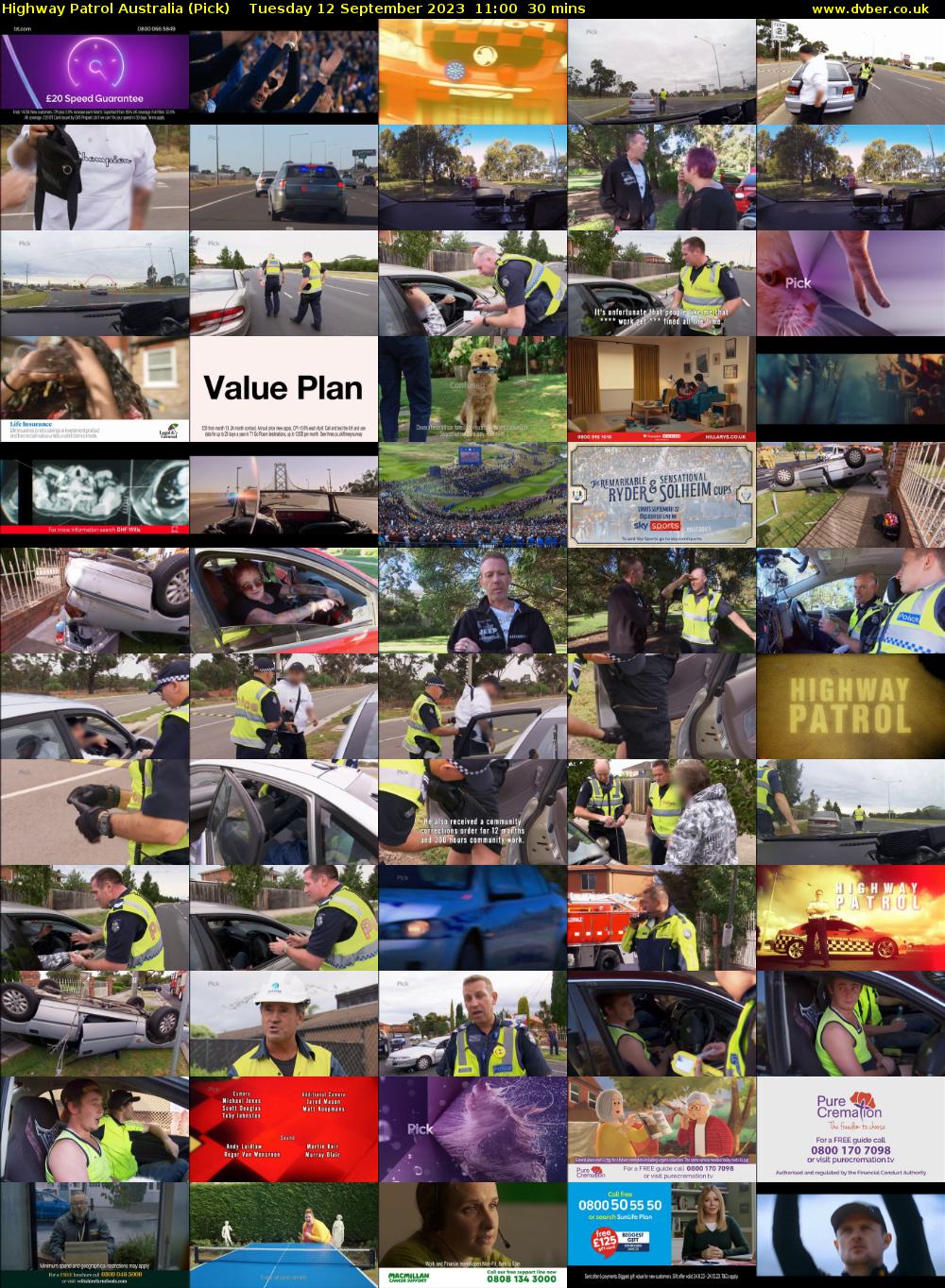Highway Patrol Australia (Pick) Tuesday 12 September 2023 11:00 - 11:30