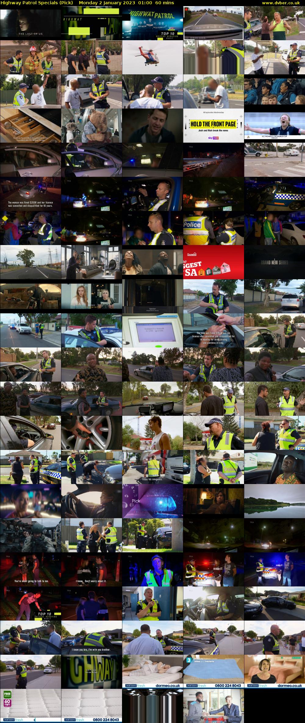 Highway Patrol Specials (Pick) Monday 2 January 2023 01:00 - 02:00