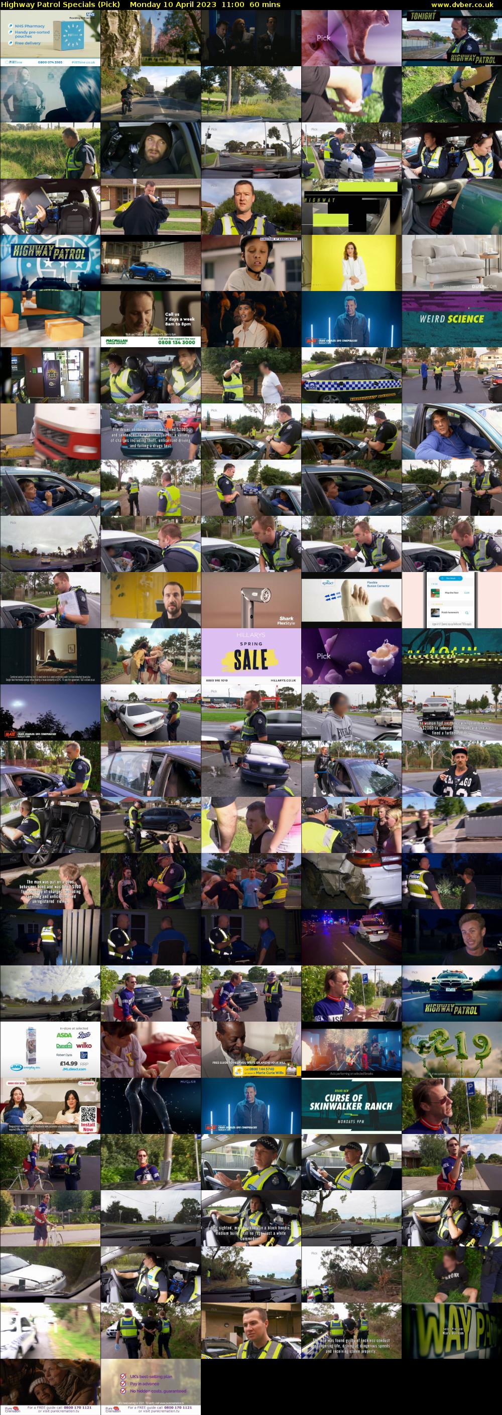 Highway Patrol Specials (Pick) Monday 10 April 2023 11:00 - 12:00