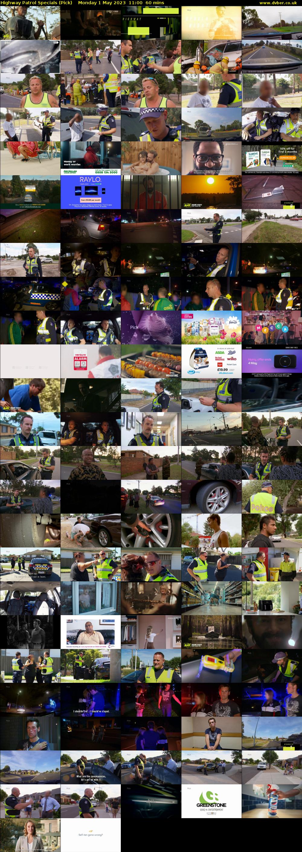 Highway Patrol Specials (Pick) Monday 1 May 2023 11:00 - 12:00