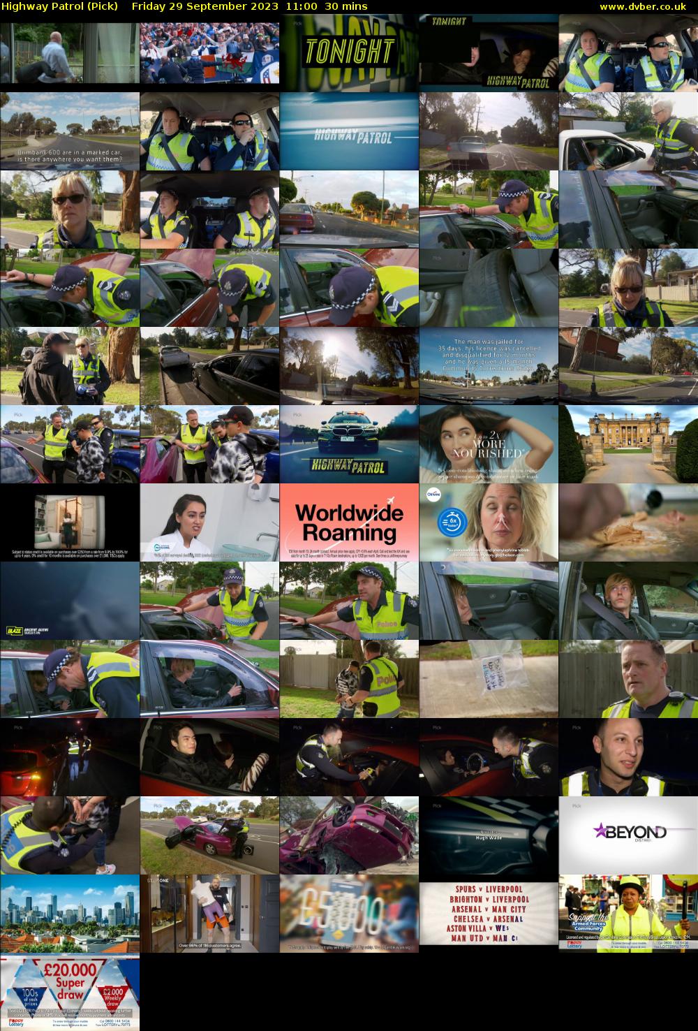 Highway Patrol (Pick) Friday 29 September 2023 11:00 - 11:30